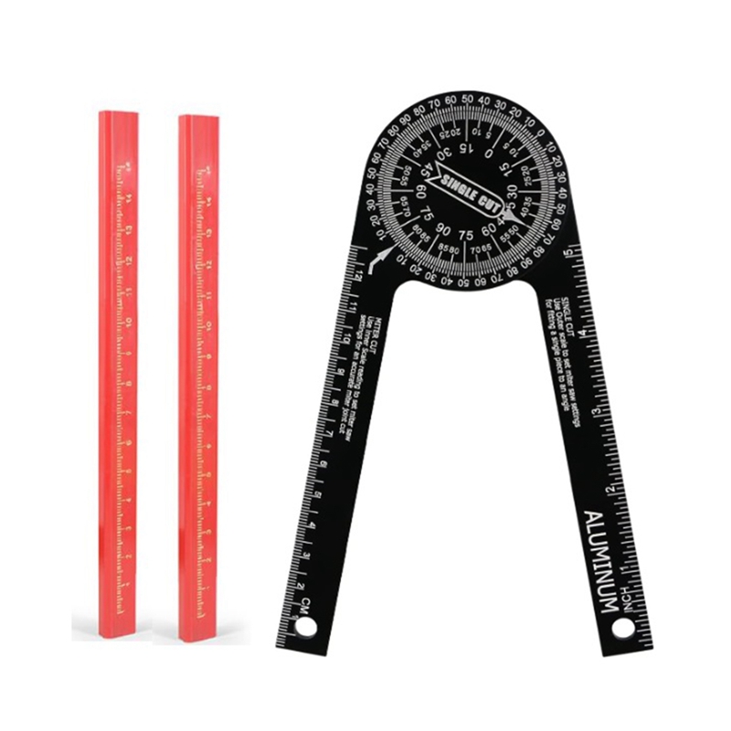 Miter Saw Protractor ,Aluminum Angle Finder, Protractor for Crown
