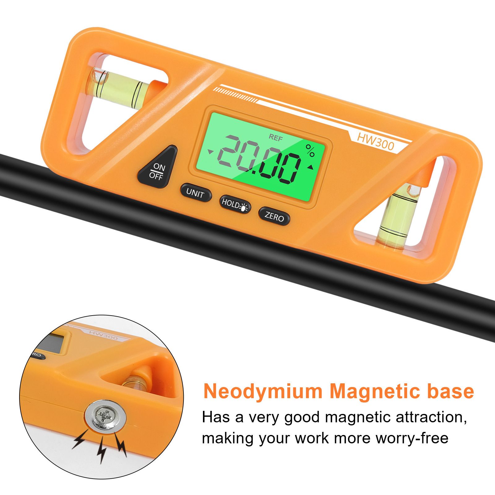 GEMIH New Electronic Portable 360° Measuring Bevel Protractor Digital Inclinometer MIni Digital Level Angle Gauge