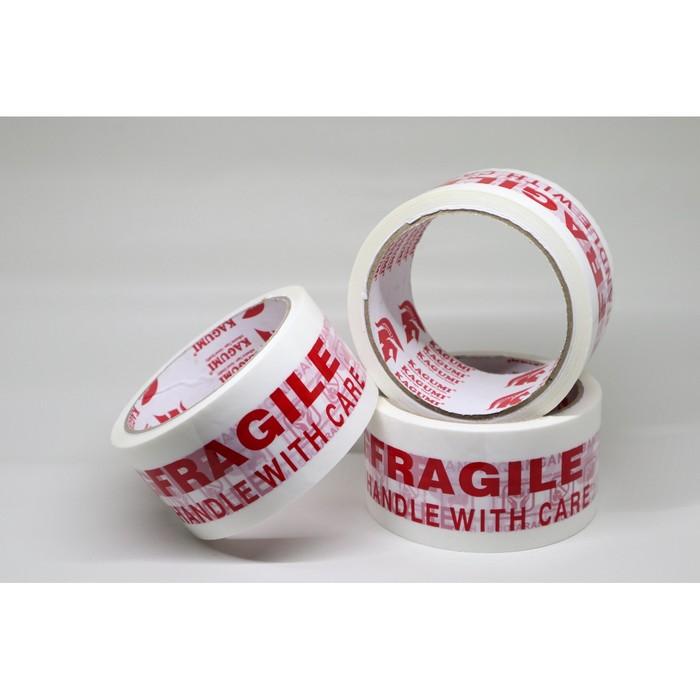 Lakban Fragile Putih 2 inch 48mm x 50 meter
