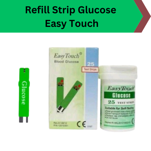 TERLARIS STIK GULA DARAH EASY TOUCH ISI 25 STRIP ALAT CEK GULA DARAH EASY TOUCH REFILL