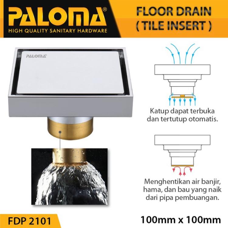 PALOMA FDP 2101 Floor Drain Saringan Air Got Kamar Mandi Anti Bau PALOMA FDP 2101 Floor Drain Saringan Air Got Kamar Mandi Anti Bau