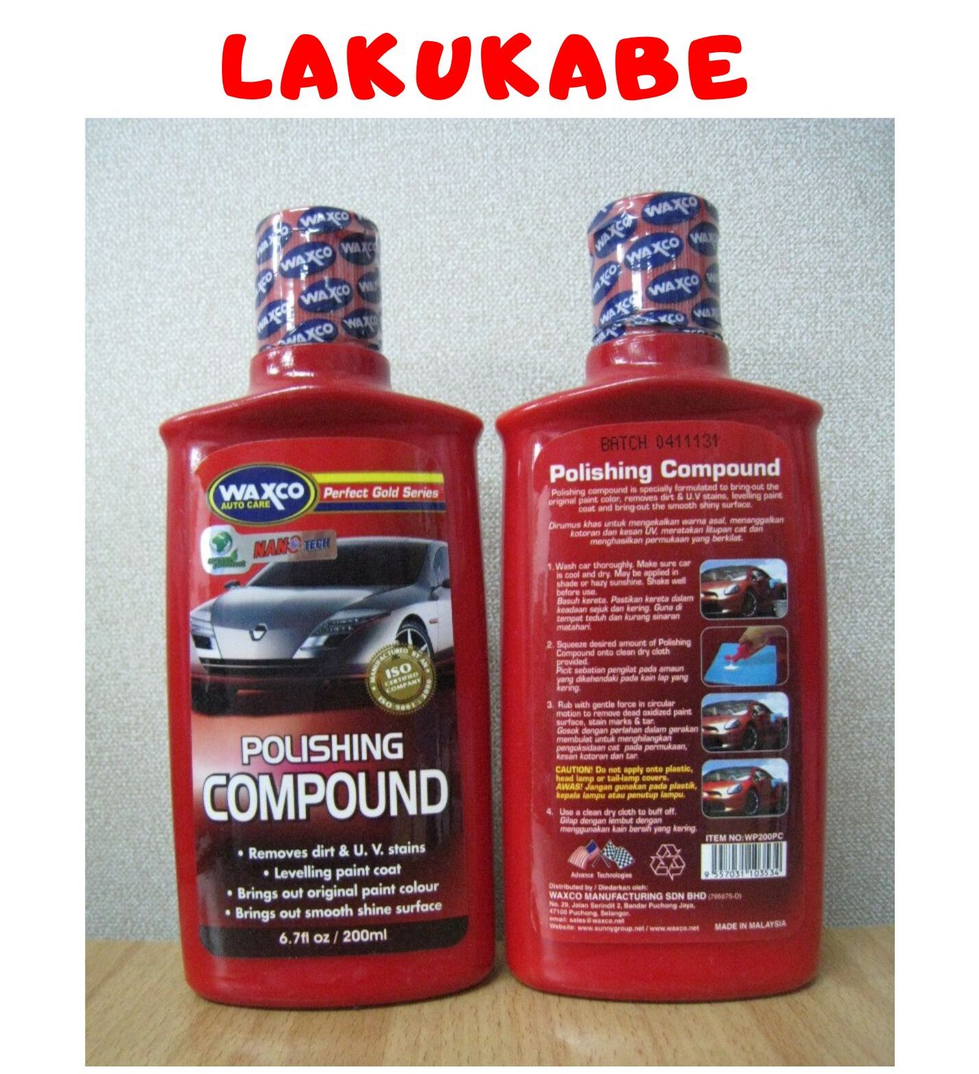 WAXCO POLISHING COMPOUND NANO TECH 200ml Lazada Indonesia