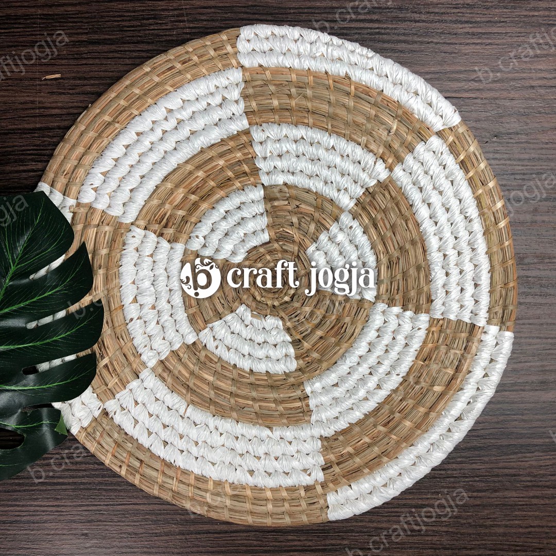 Walldecor Hiasan Dinding / Wall Basket Decor Mendong Etnik Kerajinan
