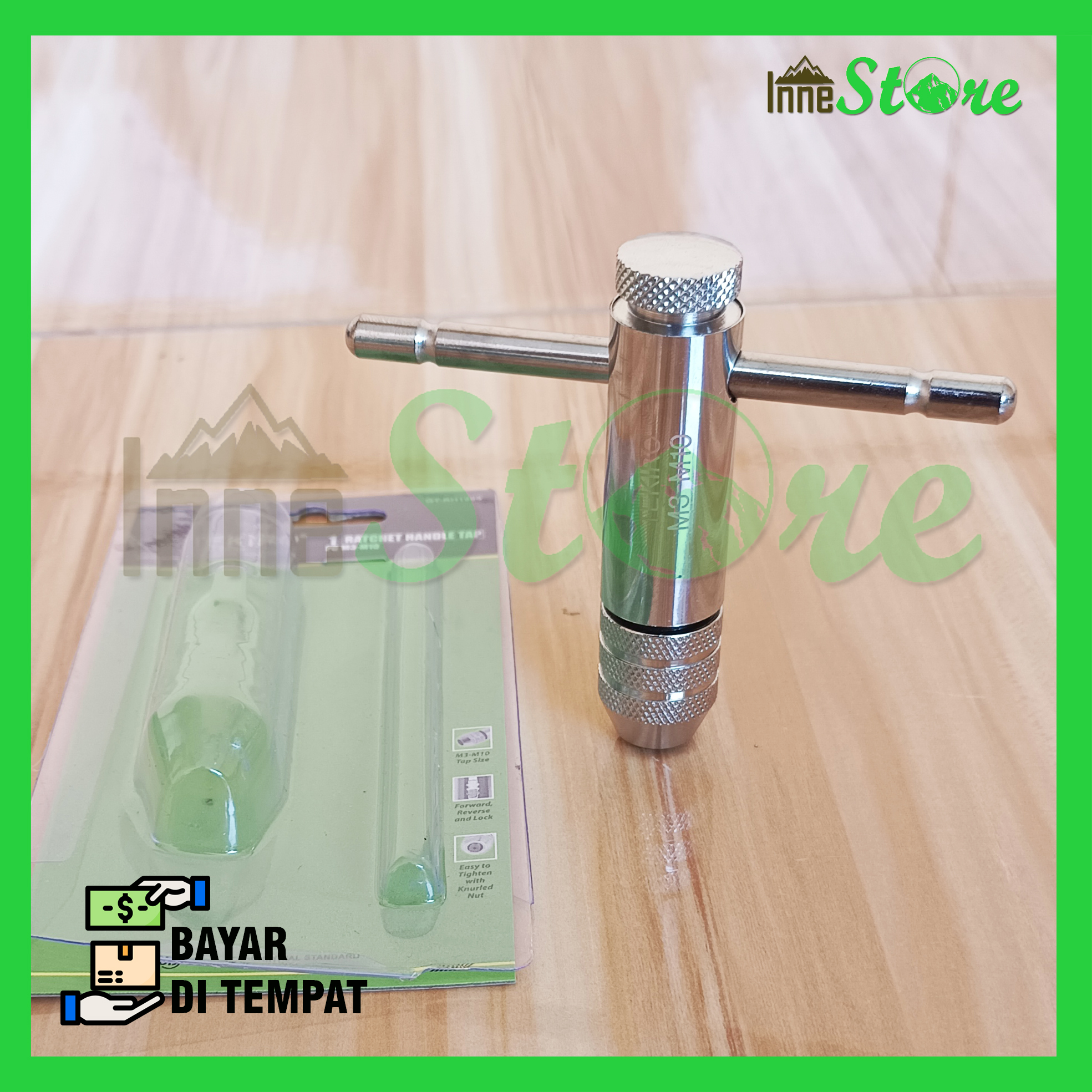 TEKIRO handle tap rachet M3 m10 gagang tap ulir drat Lazada Indonesia