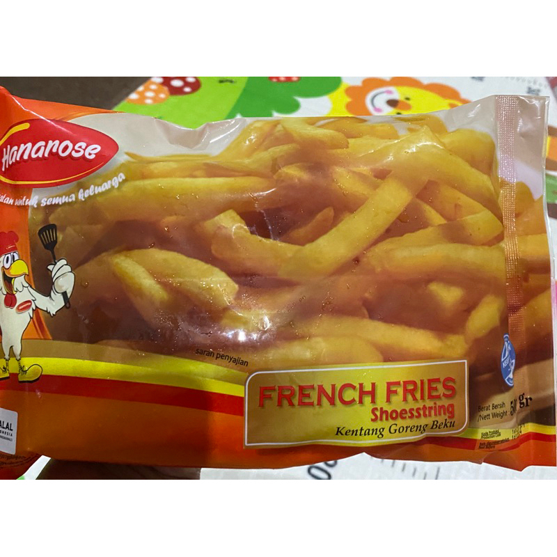 Shoestring hanarose Hanarose French Fries Kentang Goreng Shoestring 500gr Halal BPOM - Indonesia