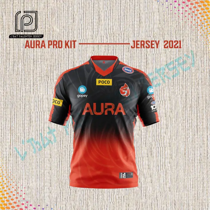 Jersey Esport Aura 2021 Hitam Putih Auradominate Shopee Indonesia