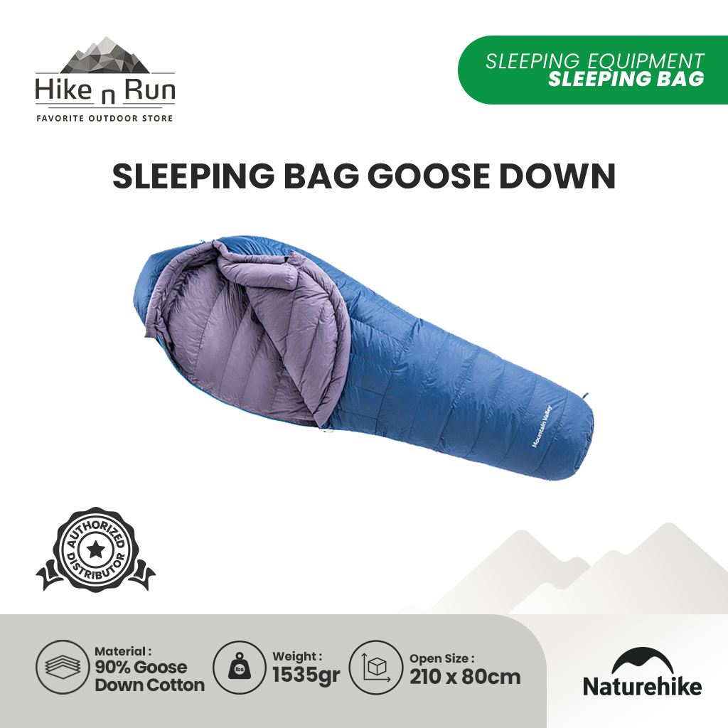 Sleeping Bag Down Naturehike NH19YD001 Goose Down Mummy Single SB