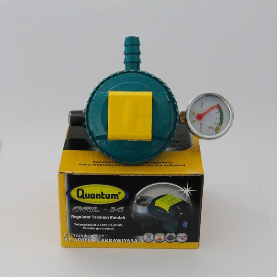 REGULATOR GAS QUANTUM QRL 14 KEPALA REGULATOR GAS DENGAN METERAN