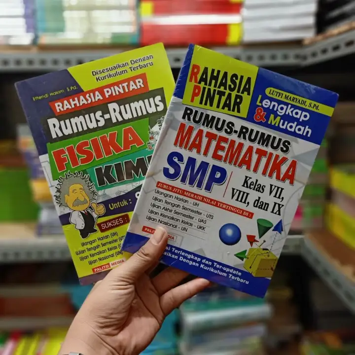 Paket 2 Buku Rahasia Pintar Rumus Rumus Matematika Smp Rumus Rumus Fisika Kimia Smp Kertas Hvs Lazada Indonesia