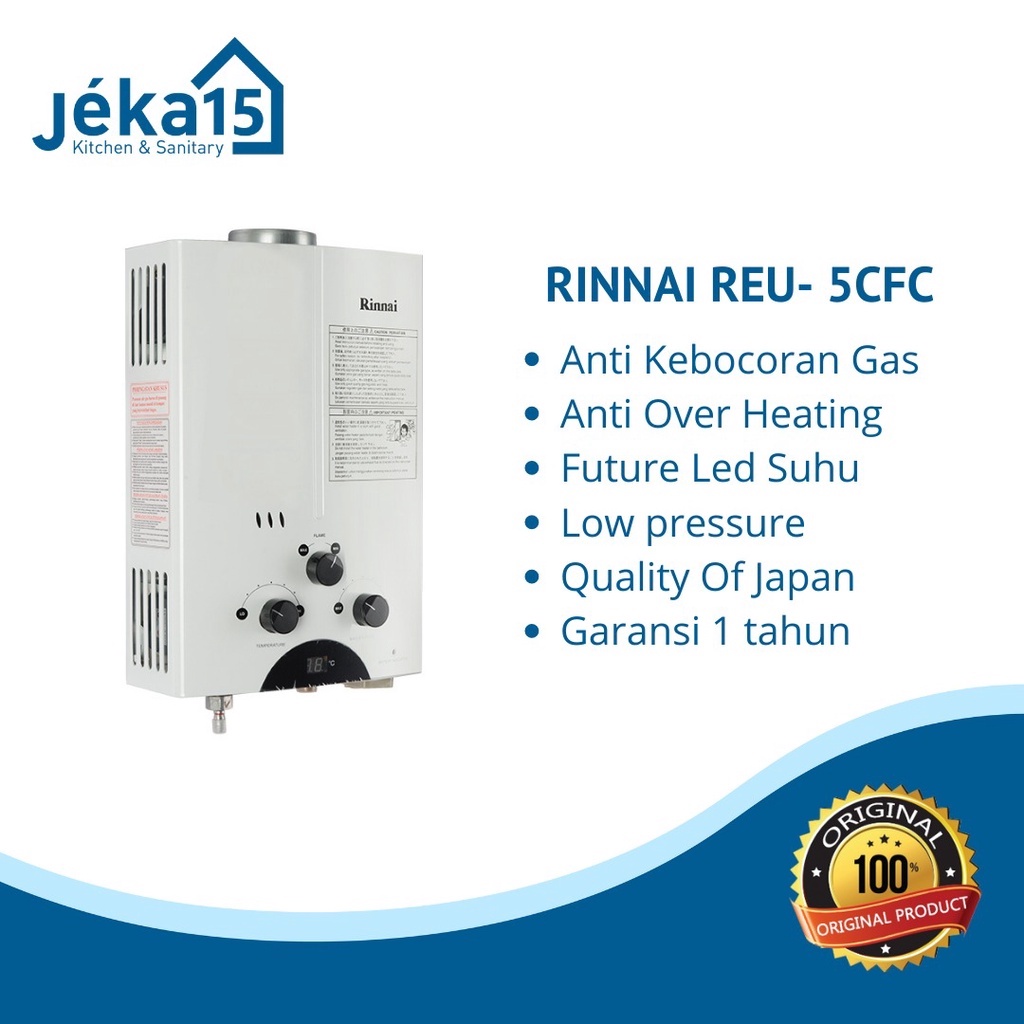 WATER HEATER GAS RINNAI REU-5CFC | Lazada Indonesia