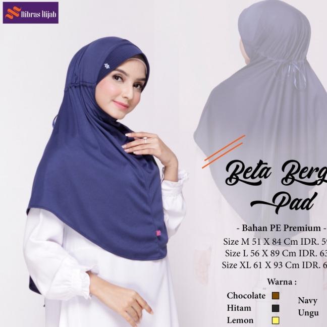 Jilbab Instan Beta Bergo Pad S
