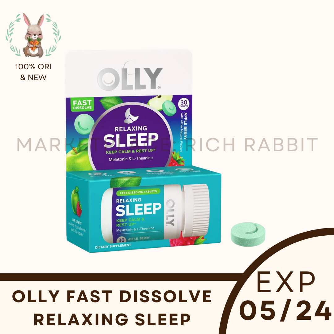 Olly Fast Dissolve Relaxing Sleep Suplemen Tidur Melatonin Insomnia ...