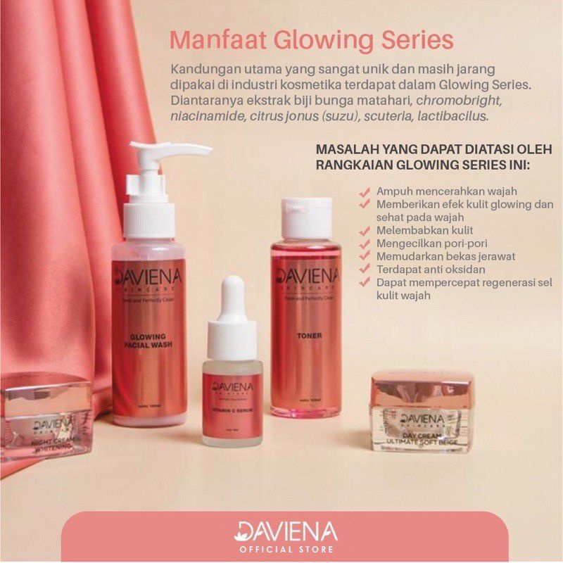 Kandungan Daviena Skincare Glowing Series