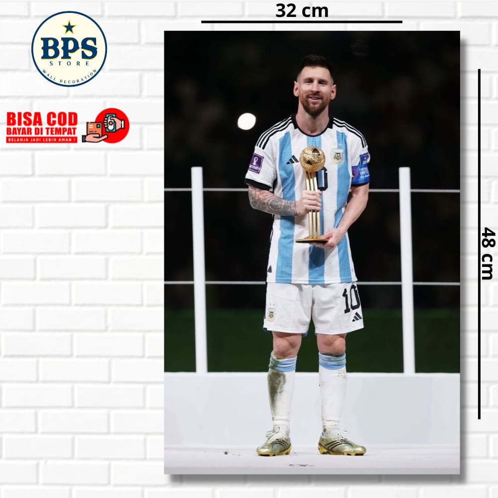 POSTER LIONEL MESSI POSTER ARGENTINA POSTER SEPAKBOLA HIASAN