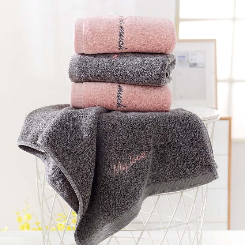 Khăn Mặt 100% Cotton Rửa Đồ Gia Dụng Người Lớn Mềm Mại Siêu Hút Nước 100% Cotton Thể Thao Nam Và Nữ Thể Thao Cặp Khăn Mặt Một Cặp