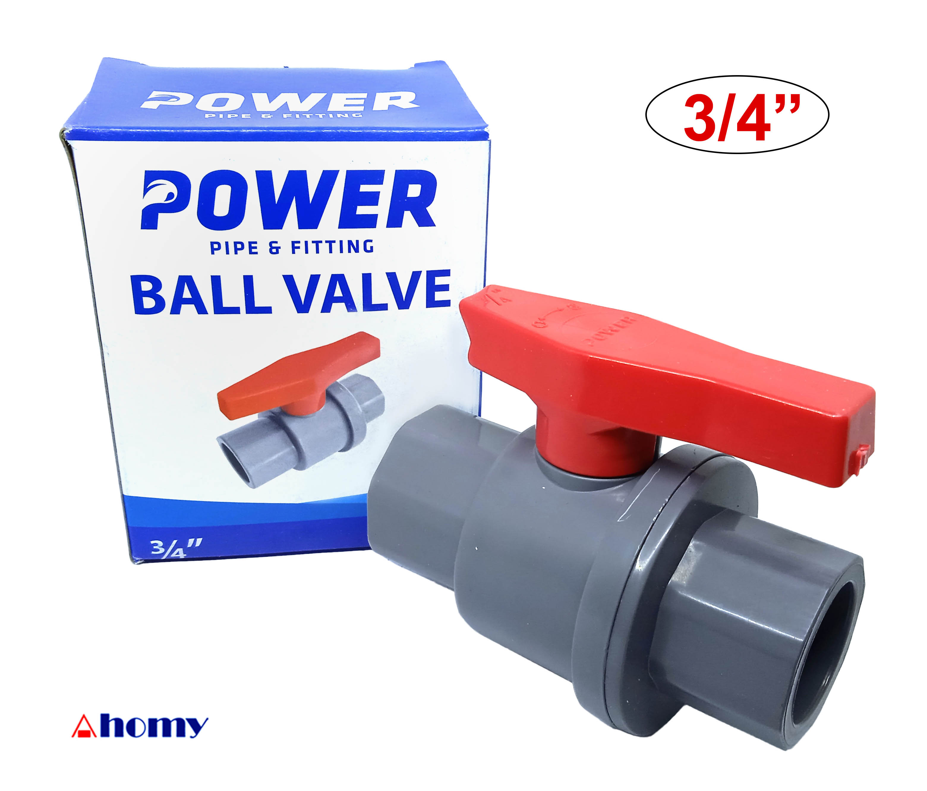 ball valve pvc 1/2” atau 3/4“ atau 1” power Lazada Indonesia