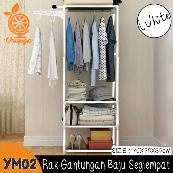 Promo Cod Stand Hanger Lemari Baju Gantungan Pakaian Rak Baju Rak Pakaian Serbaguna Lazada Indonesia