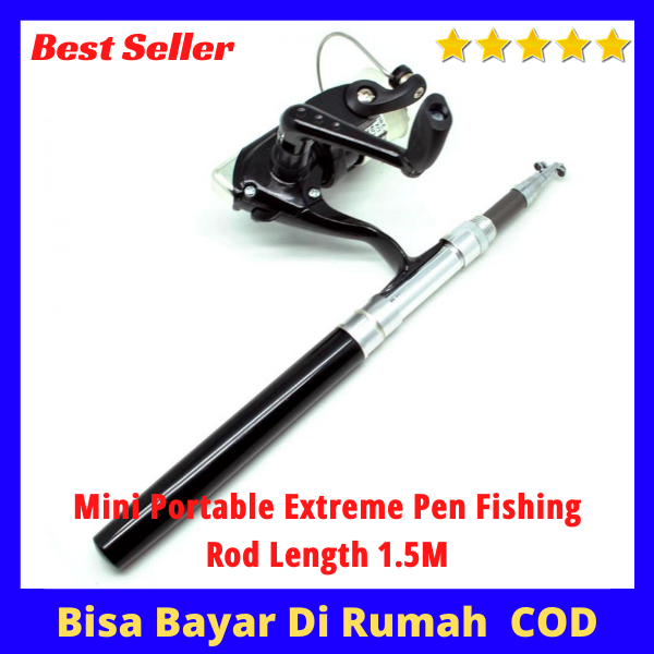 Mini Portable Extreme Pen Fishing Rod Length 1.5M / Stik Pancing