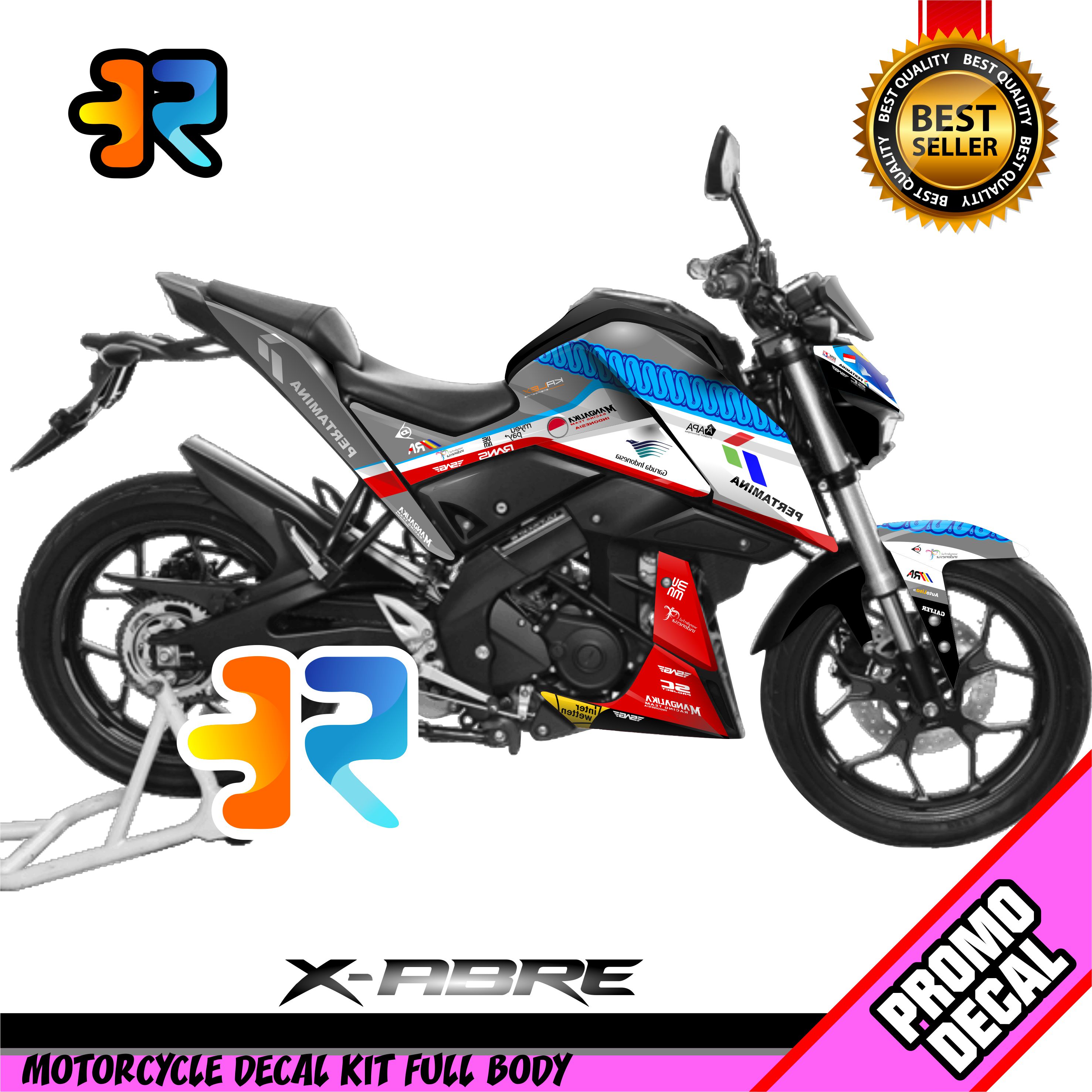 Stiker Decal Motor Xabre Desain Mandalika Sticker Decal Full Body Lazada Indonesia