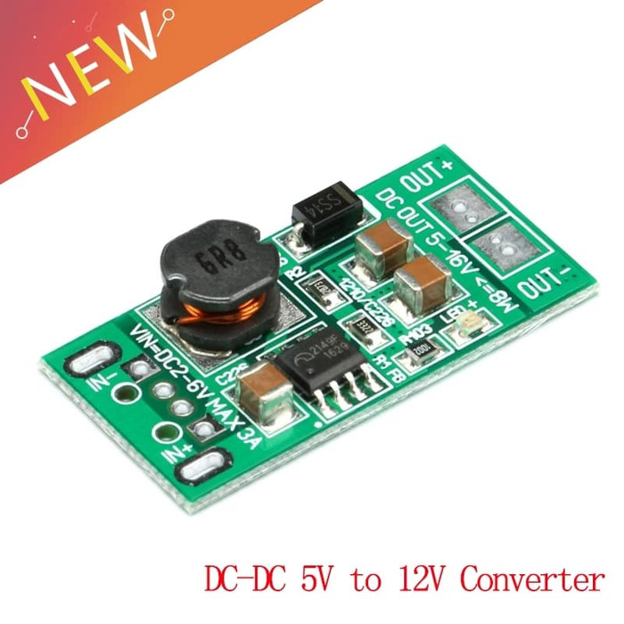 Modulo convertitore di tensione DC-DC 12V / 3.5A Modulo regolatore di tensione step-up DC-DC 3V 3.3V 3.7V 5V a 12V,Componenti Elettronici