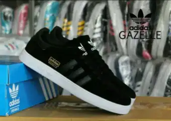 Sepatu Gazelle Black Gum Sepatu Kasual Sepatu Pria Keren Sneakers