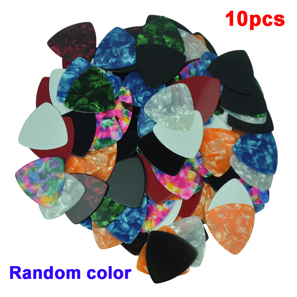 10 Dụng Cụ Tam Giác 0.46Mm Đàn Guitar Pick Guitar Phụ Kiện Miếng Gảy Celluloid