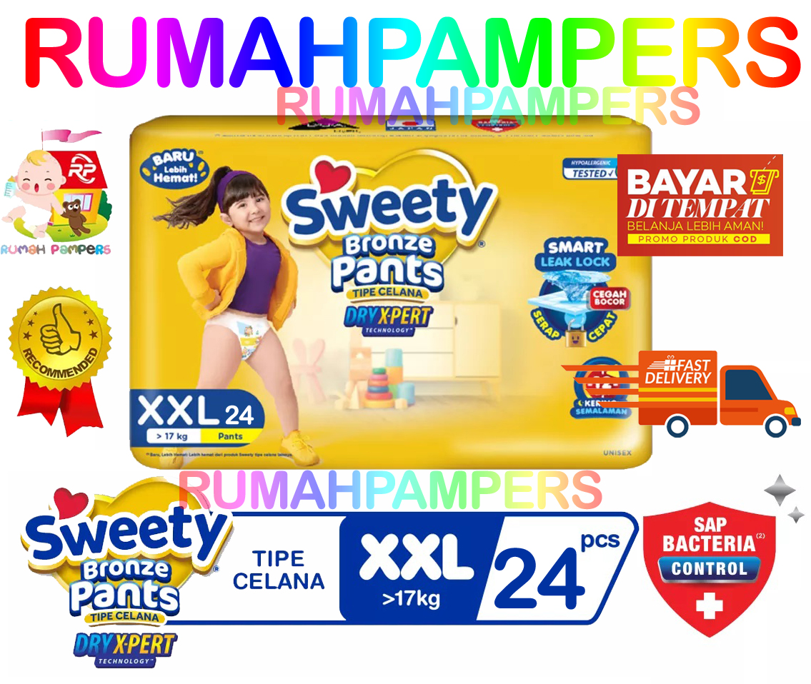 Sweety Bronze Pants Dry Xpert XXL 24 ( KEMASAN BARU ) Lazada Indonesia