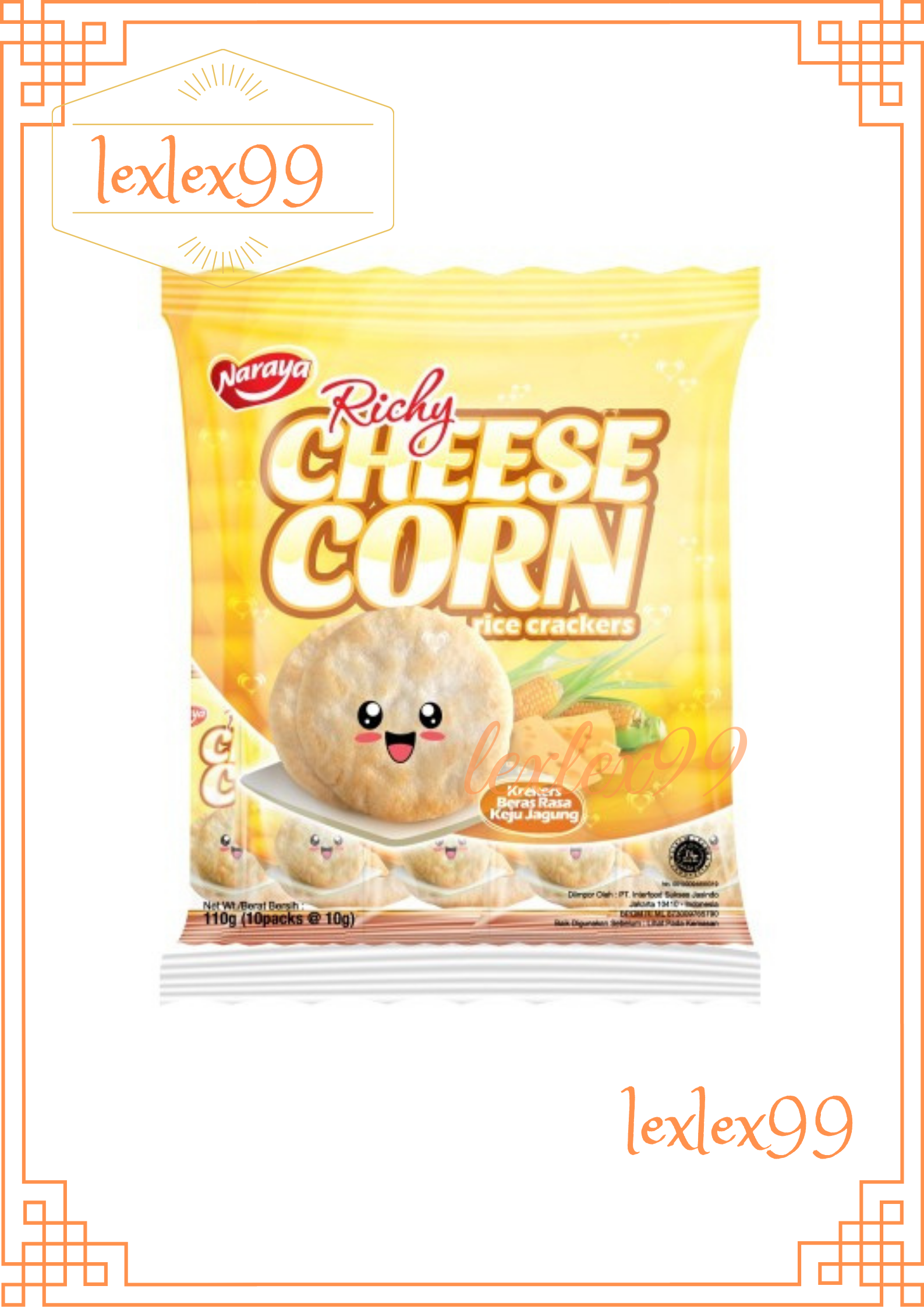 Naraya Richy Cheese Corn Crackers / Rasa Keju Jagung 110gr | Lazada