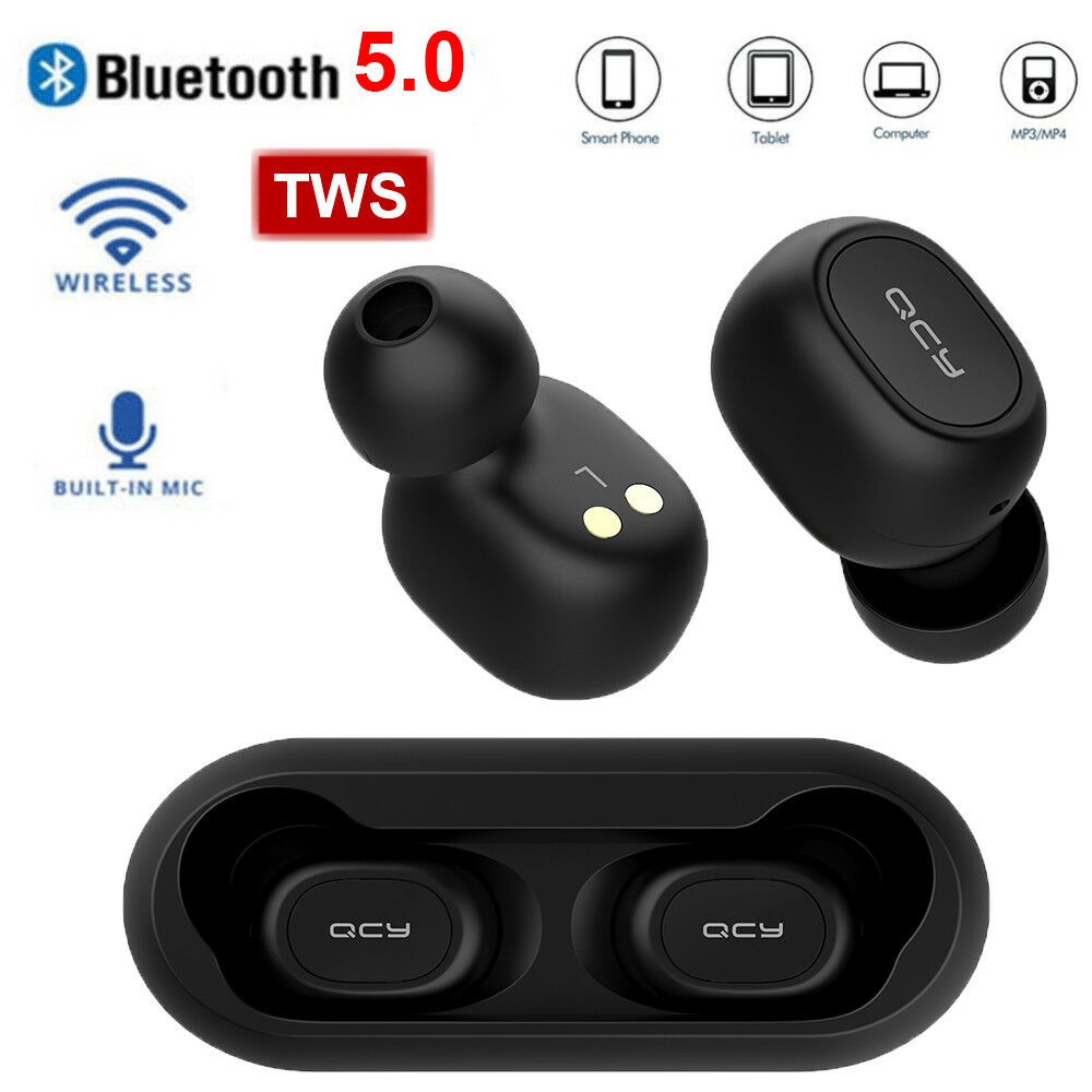 QCY T1C TWS Earbuds Bluetooth 5.0 Earphone Wireless Headset Original ...