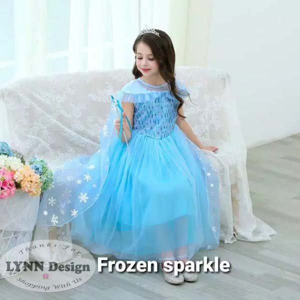 dress frozen anak
