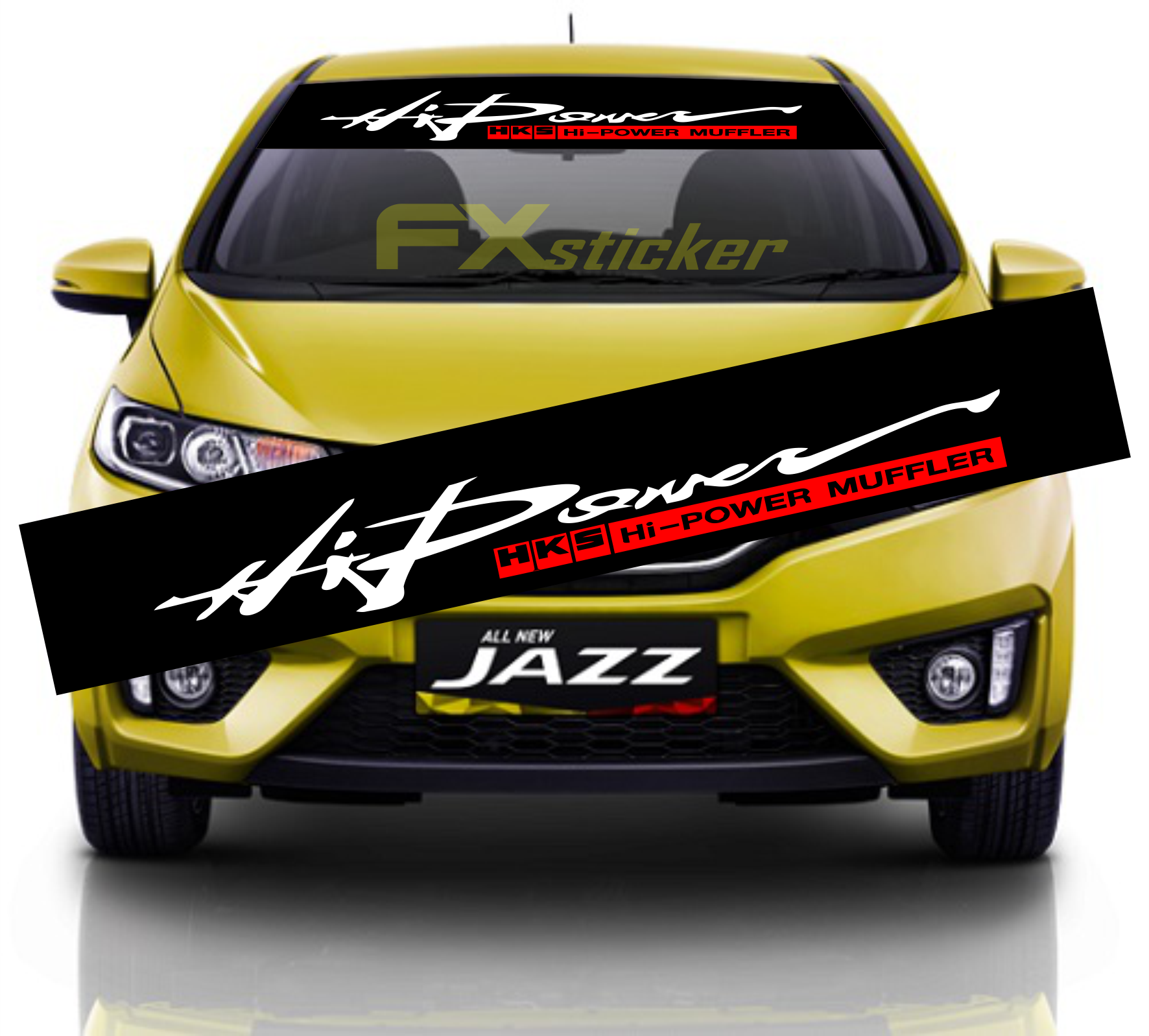 Stiker Termurah Stiker Mobil Cutting Sticker Tulisan Kaca Depan Hipower Lazada Indonesia