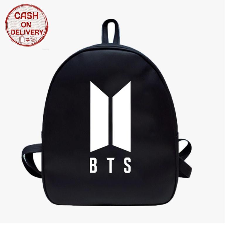 Sien Collection Tas Ransel Kpop BTS / Tas Ransel / Tas Ransel Kpop / Tas Kpop Berkualitas / Backpack Bag / Tas Ransel Simple / Tas Korea Style / Tas Kpop Korea / Tas Multifungsi / BTS Bag / Tas BTS Murah