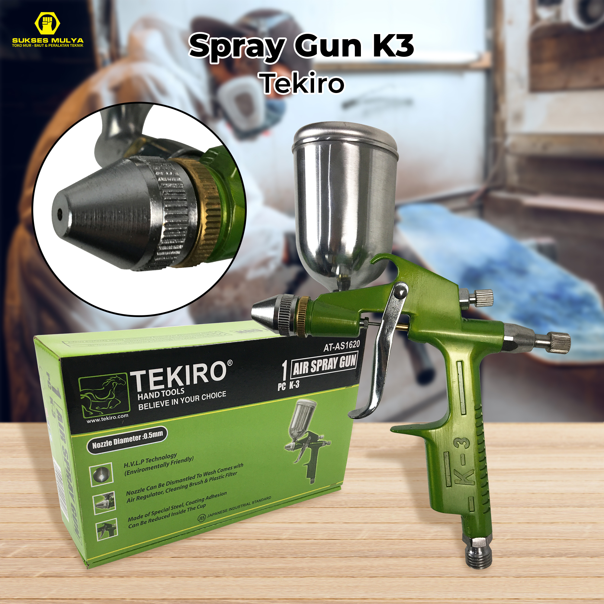 ALAT SEMPROTAN CAT K 3 K3 TEKIRO / AIR SPRAY GUN / SEMPROT UDARA