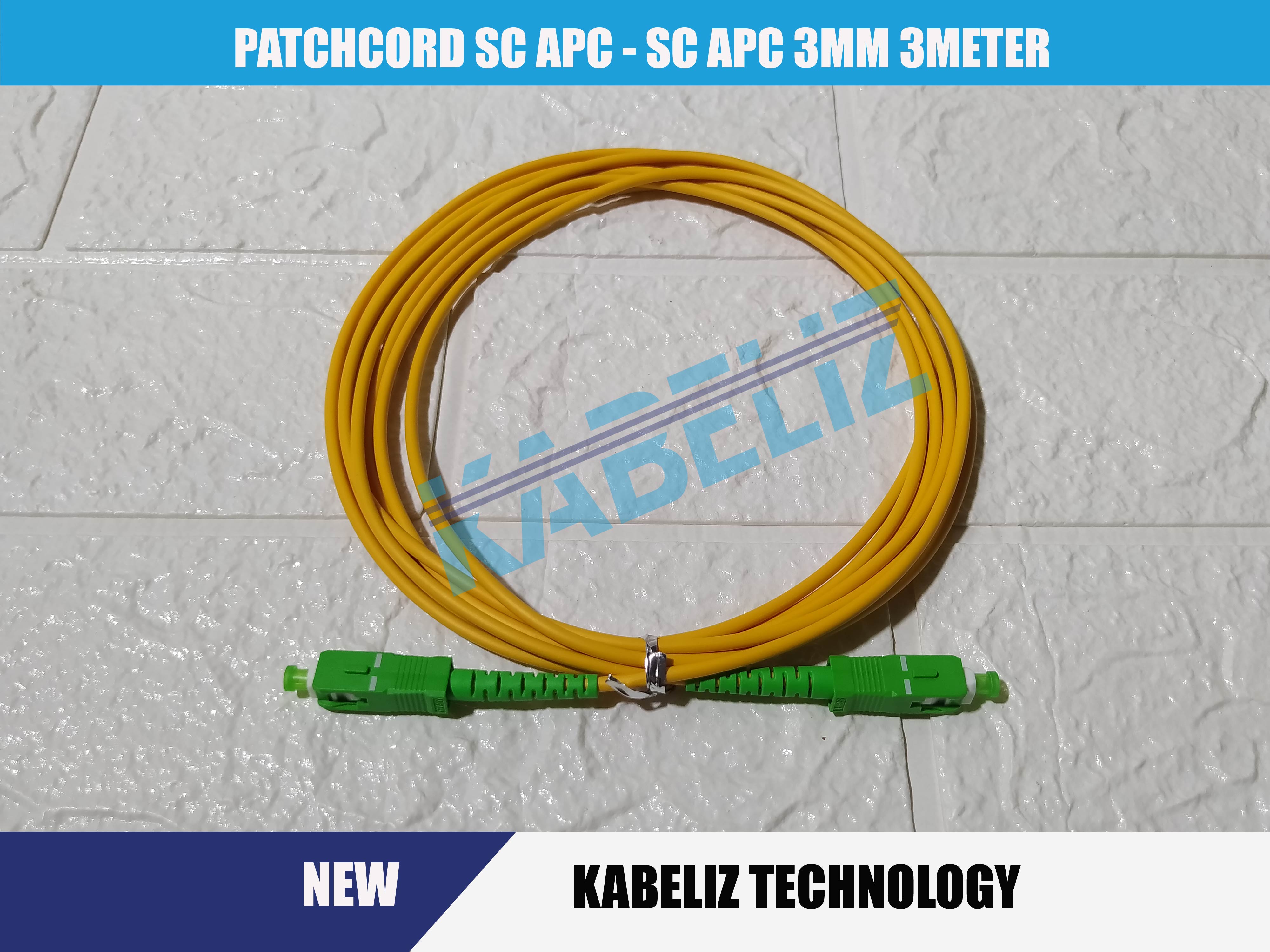 Patchcord Patchcore path core path cord sc apc kabel fiber optic single