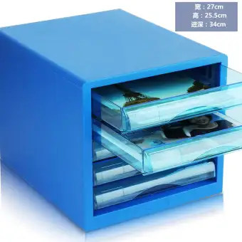 Deli Desktop File Cabinet Drawer Type File Storage Cabinets Small