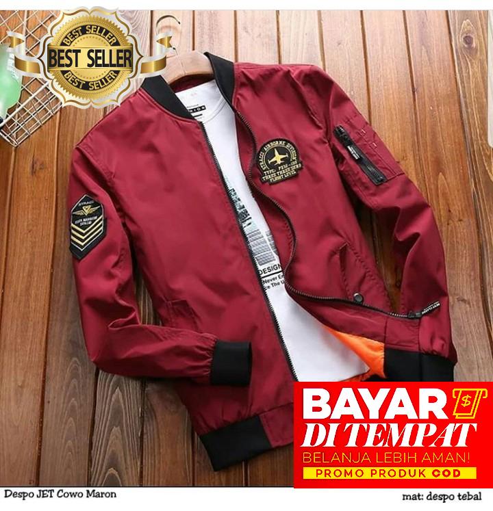 Jaket Bomber Pria Keren Berkualitas - Despo JET Cowo Army