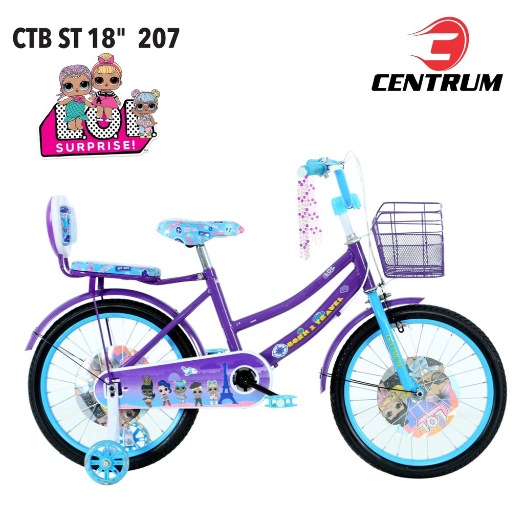 SEPEDA MINI ANAK PEREMPUAN CENTRUM 207 LOL 12 18 INCH KARAKTER
