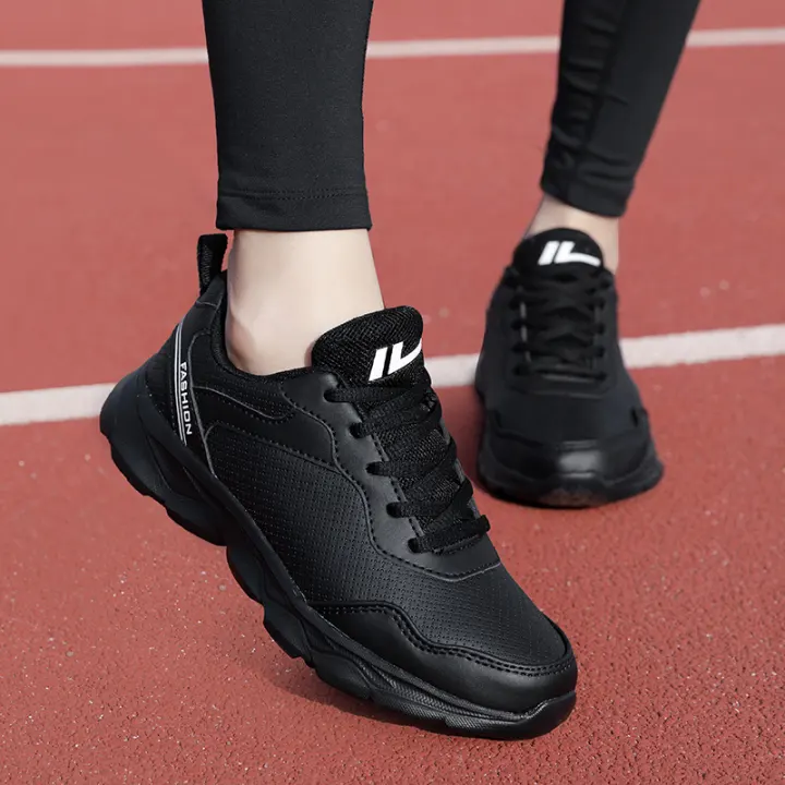 Winter Pure Black Sports Shoes 