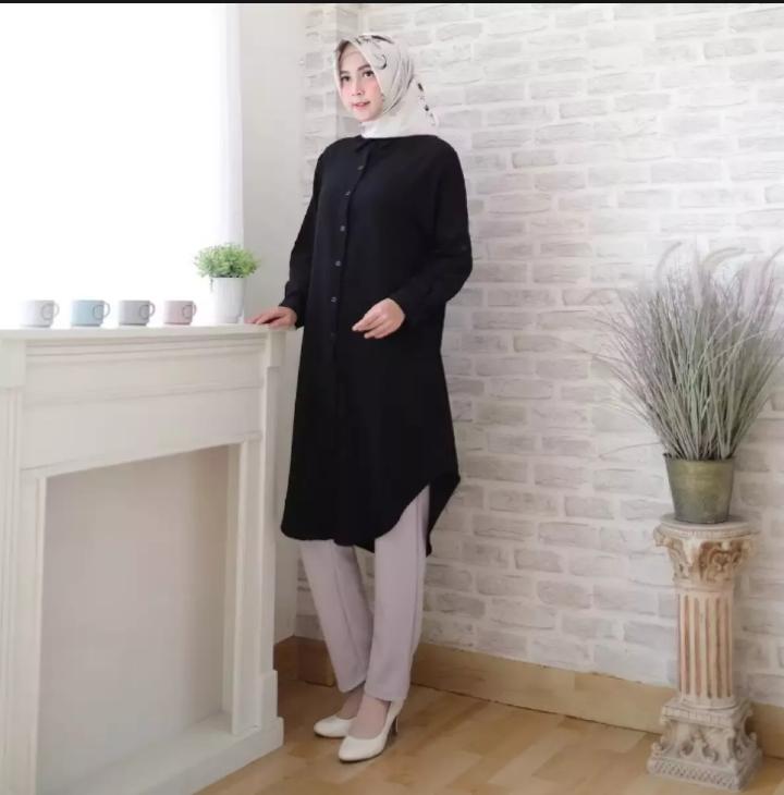 Baju Tunik Warna Putih Terbaru 2022 Model Remaja Korea Style | Lazada