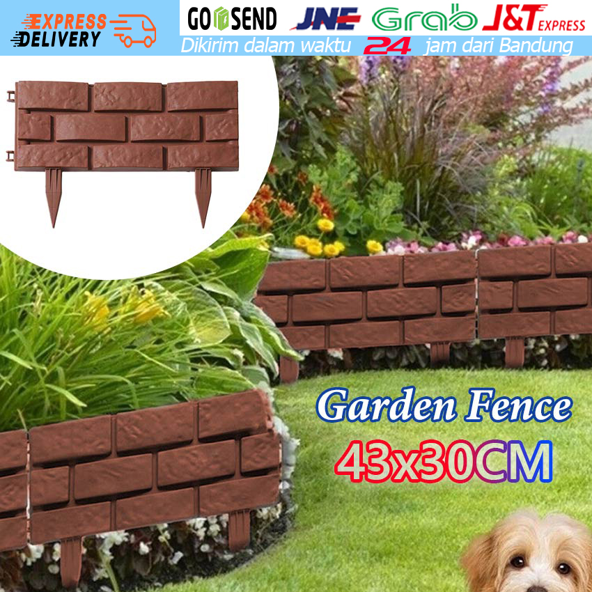 Pagar Plastik Pvc Pagar Tanaman Plastik Dekorasi Taman Garden Fence X Cm Lazada Indonesia