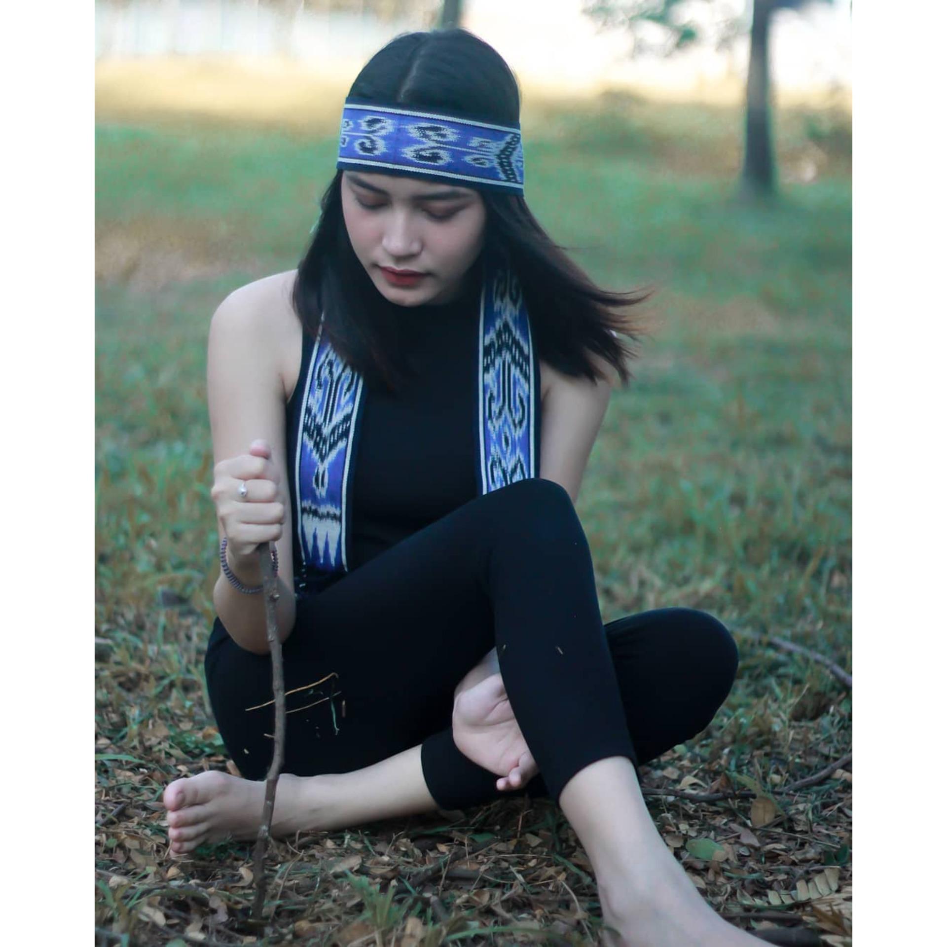 Ikat Kepala Tenun Etnik / Sabuk Aksesoris Wanita/ Syal Tenun Etnik IK127