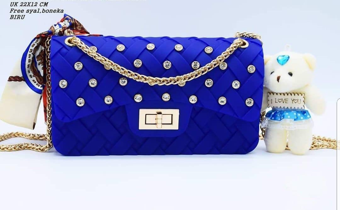 Tas Jelly Matte Webe ANYAM Diamond UK 22CM