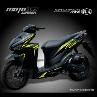 Cutting Sticker Honda Vario 150 Th 2019 Bahan Oracal Kuning Stabilo Kode Vc1c