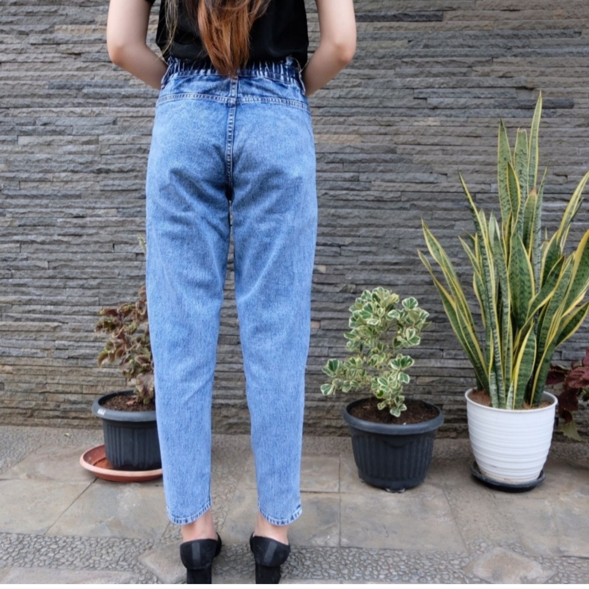 OZY - Jeans Wanita Boyfriend Long 