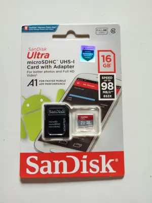 Micro Sd Sandisk Ultra 16Gb Uhs-I A1 98Mbs