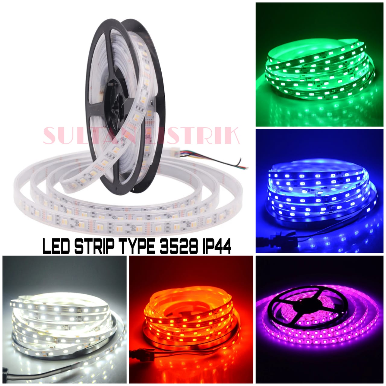 LAMPU LED STRIP (MATA KECIL) 60 MATA LED 3030 2835 DC 12V 1ROLL 5