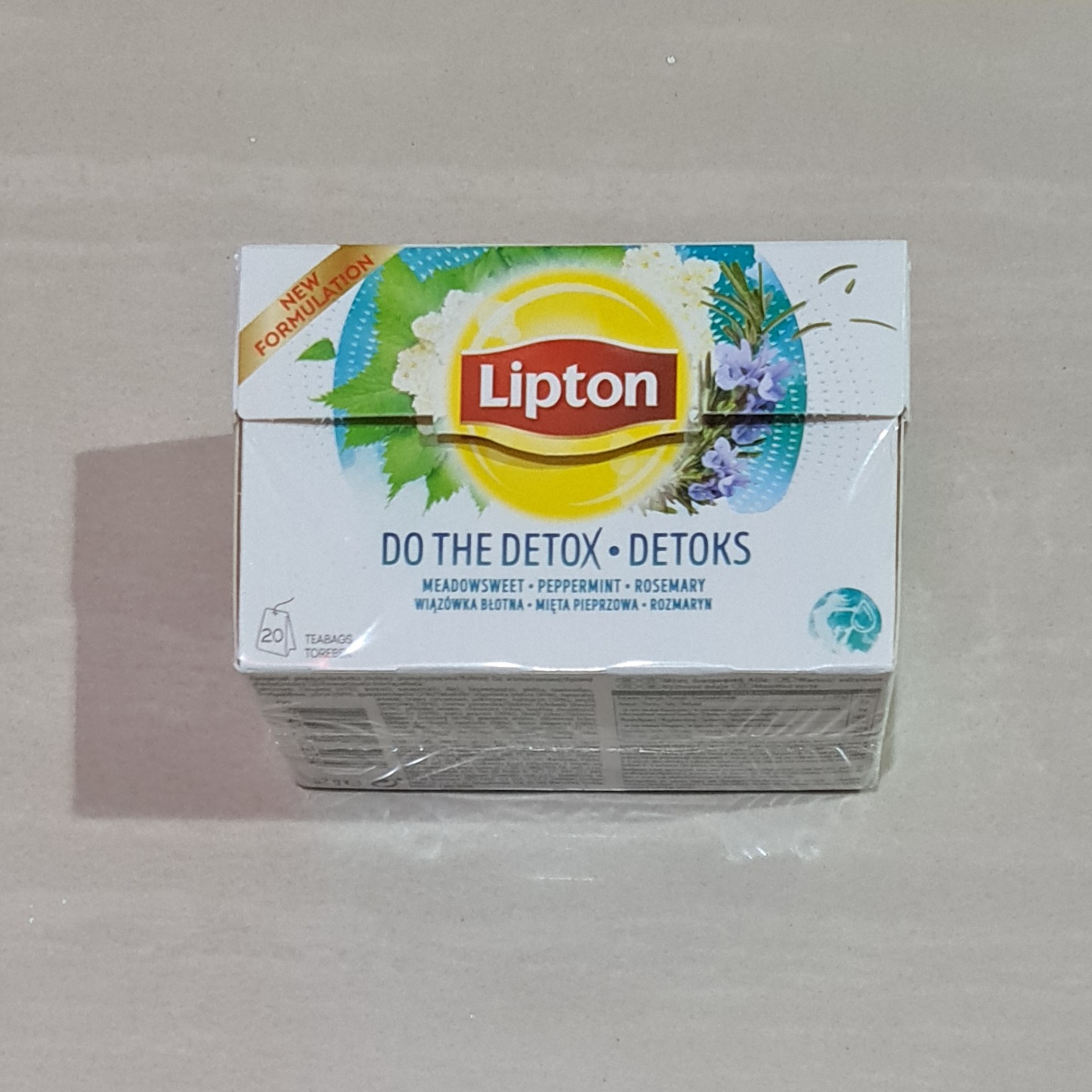 Teh Lipton Tea Do The Detox Detoks Peppermint & Rosemary 20 x 1.5 Gram