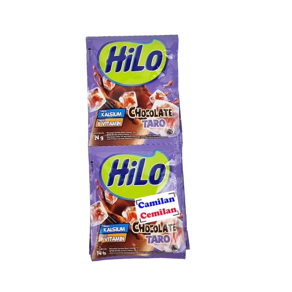 HiLo Susu Bubuk Coklat Tinggi Kalsium Renceng isi 10 sct x 14 gr ...