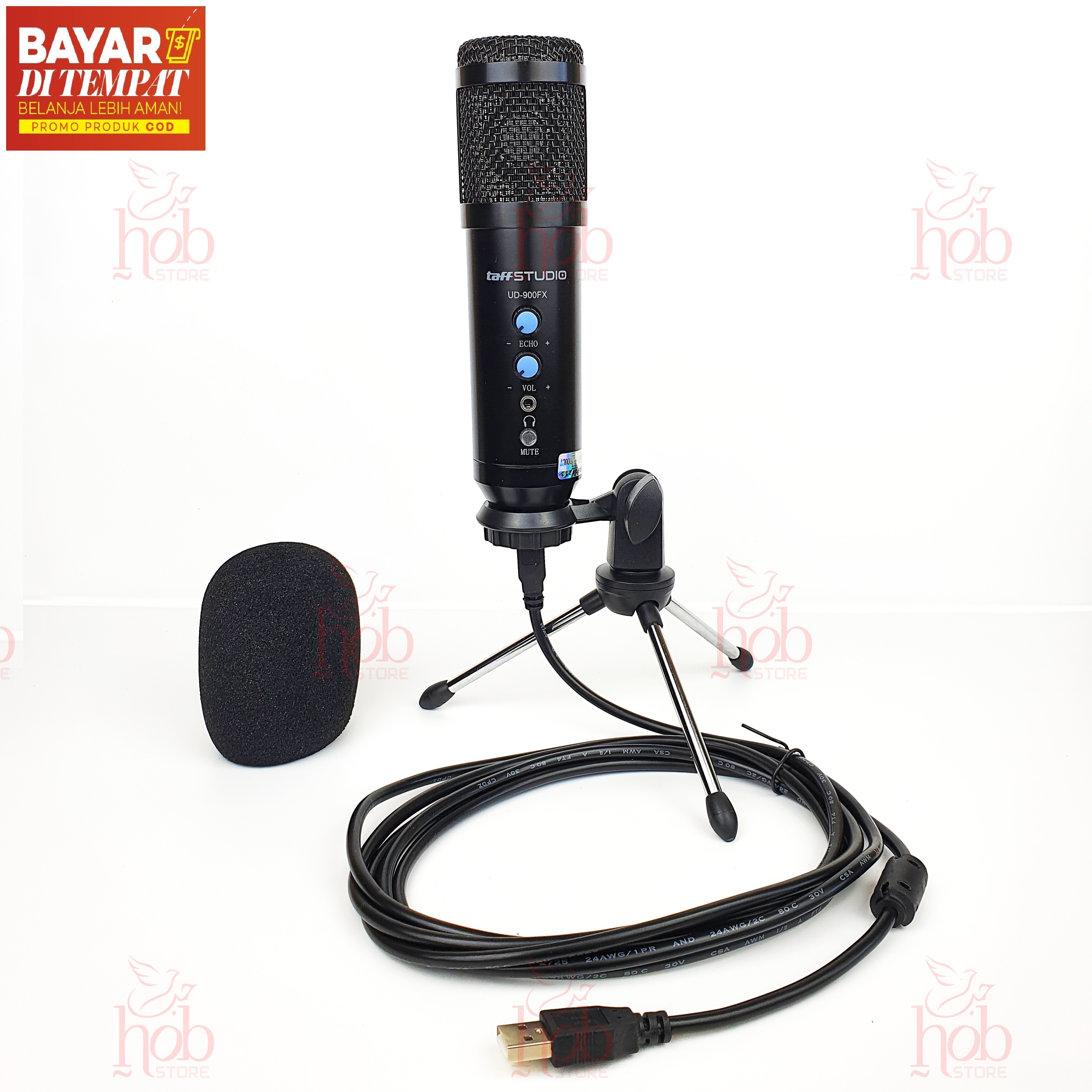 TaffSTUDIO UD 900FX PC Microphone Condenser USB Mikrofon Tripod Stand UD900FX Lazada Indonesia