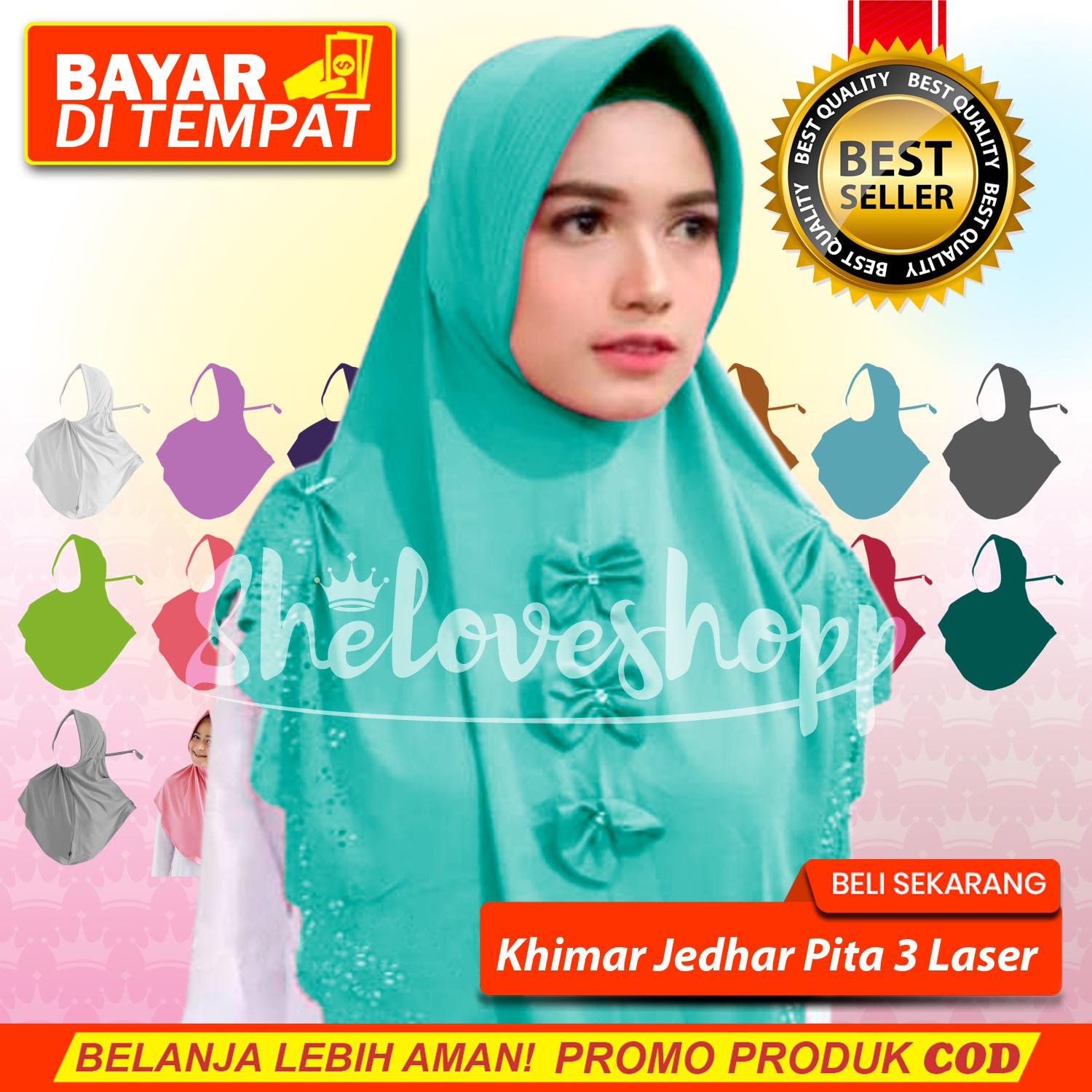HIJAB KHIMAR LASER PITA TIGA LAVITA LAILA KEPANG LASER CUTTING JEGLOK JILBAB BERGO KERUDUNG POND ORI